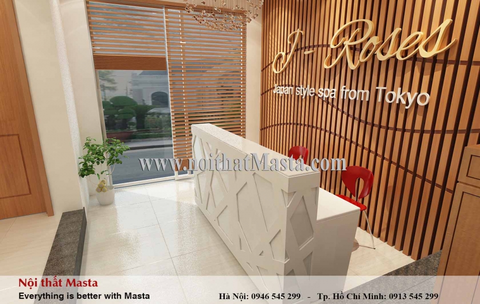 thiet ke phong spa tai nha